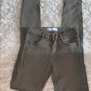 Zara jeans (olive in color)